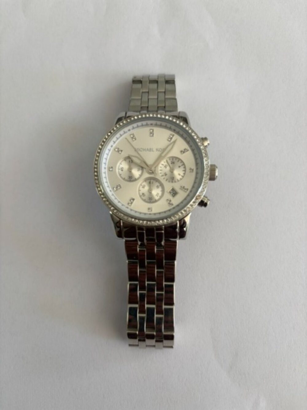 Michael Kors Ritz MK6341 Silver Crystal Chronograph Watch